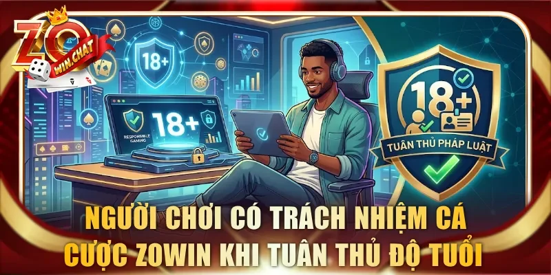 Người chơi có trách nhiệm cá cược ZOWIN khi tuân thủ độ tuổi 